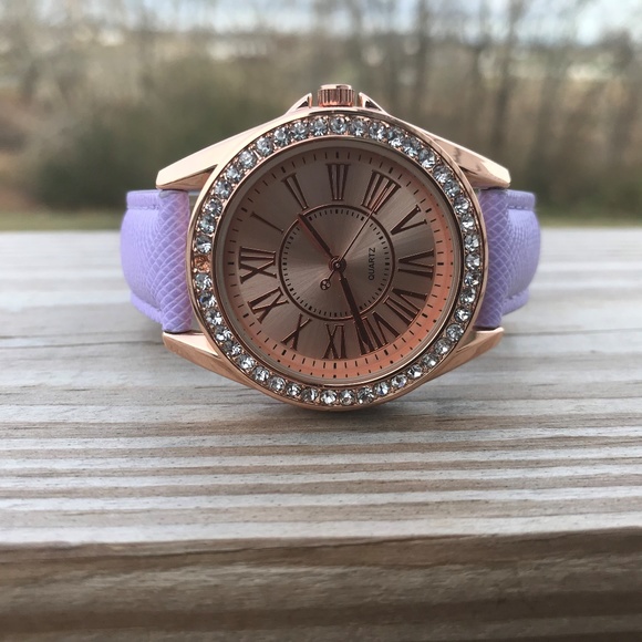 jcpenney Accessories - Womens Watch Purple Band Ladies Analog Wrist Watch